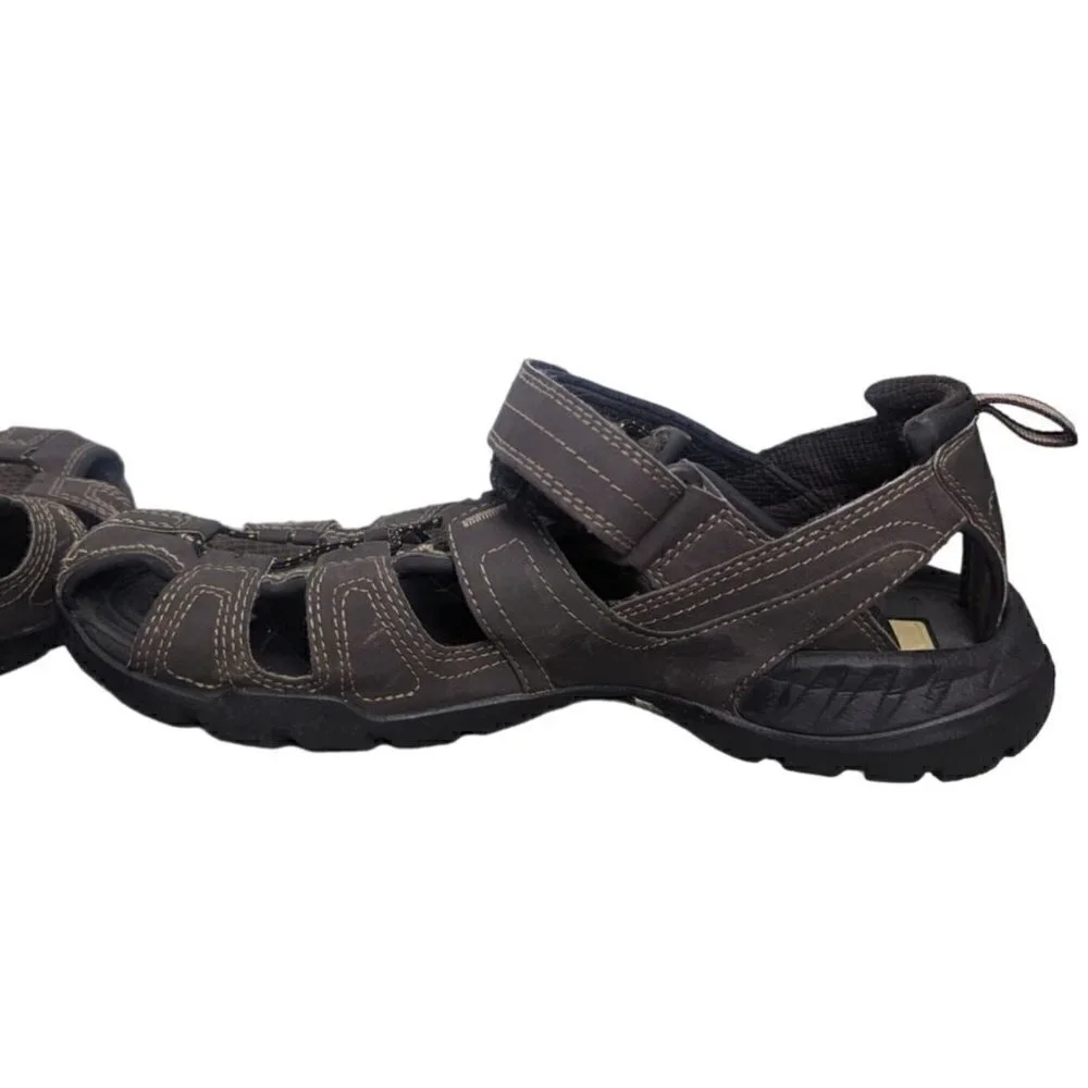 Teva Mens Size 10 Forebay Fisherman Sport Hiking Sandals Brown ShocPad 1001116
